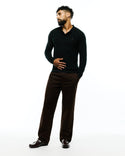 Psycho Bunny Men's Leroy Long Sleeve Polo | Black