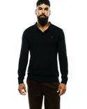 Psycho Bunny Men's Leroy Long Sleeve Polo | Black