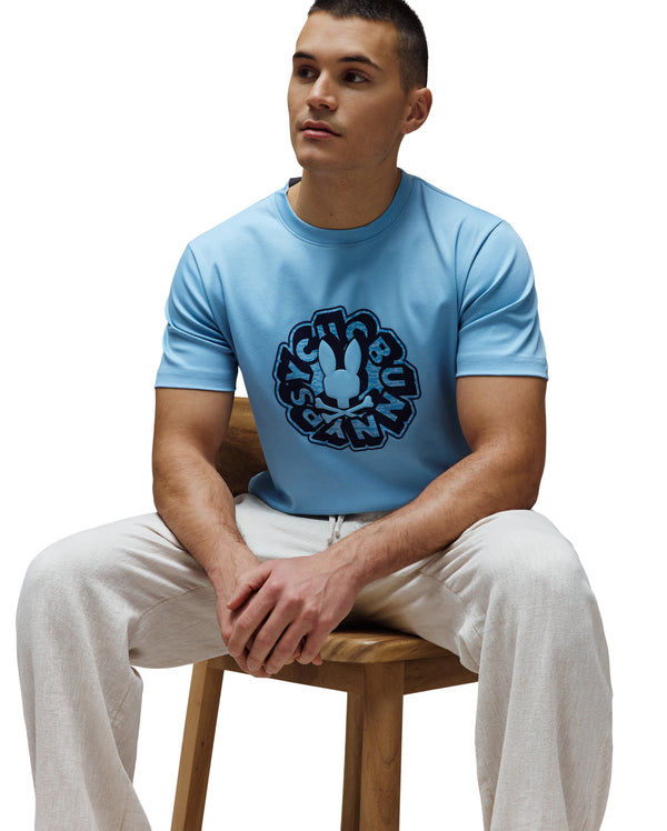 Psycho Bunny Men's Toby Graphic Tee | Light Blue