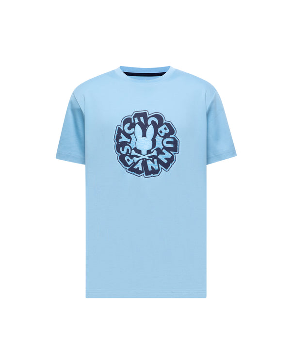 Psycho Bunny Men's Toby Graphic Tee | Light Blue