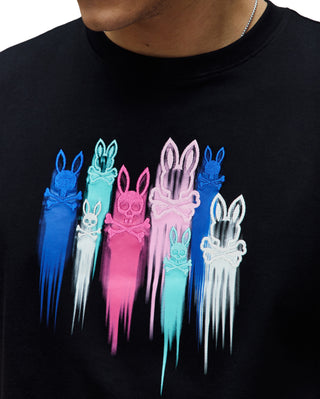 Psycho Bunny Men's Cosmo Graphic Tee | Black