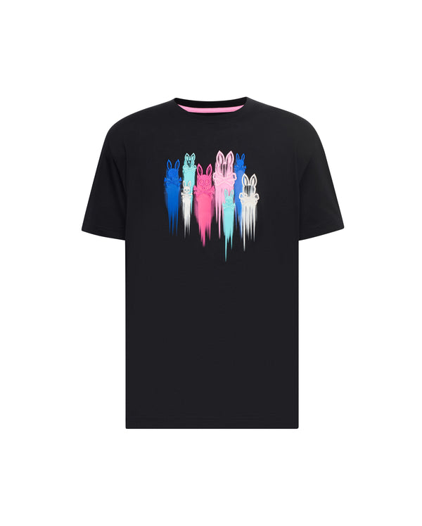Psycho Bunny Homme - T-shirt graphique Cosmo - Noir