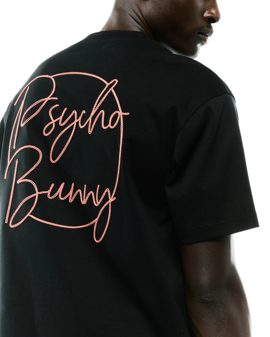 Psycho Bunny Mens Relaxed Tee Rune | Black