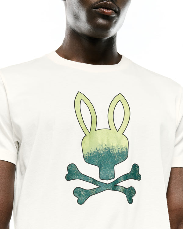 Psycho Bunny Mens Graphic Tee Raymond | Ecru