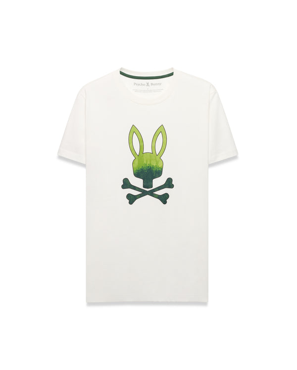 Psycho Bunny Mens Graphic Tee Raymond | Ecru