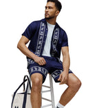 Psycho Bunny Hommes Chemise Tencel Luke | Evening Blue