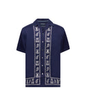 Psycho Bunny Hommes Chemise Tencel Luke | Evening Blue