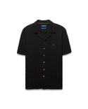 Psycho Bunny Mens Relaxed Fit Textured Shirt Claudio | Black