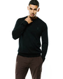 Psycho Bunny Mens Crew Neck Sweater Belmore | Black