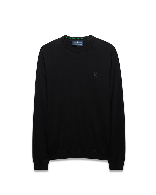Psycho Bunny Mens Crew Neck Sweater Belmore | Black