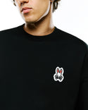 Psycho Bunny Mens Relaxed Fit Crew Neck Jaden | Black