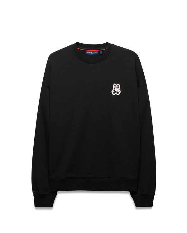 Psycho Bunny Mens Relaxed Fit Crew Neck Jaden | Black