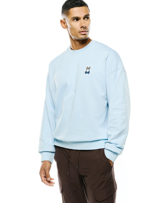T-shirt à col rond Psycho Bunny pour homme, coupe ample, modèle Jaden | Skyway