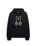 Psycho Bunny Mens Relaxed Fit Hoody Bruno | Black