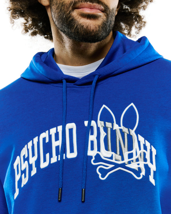 Psycho Bunny Mens Relaxed Fit Hoody Nathaniel | Royal