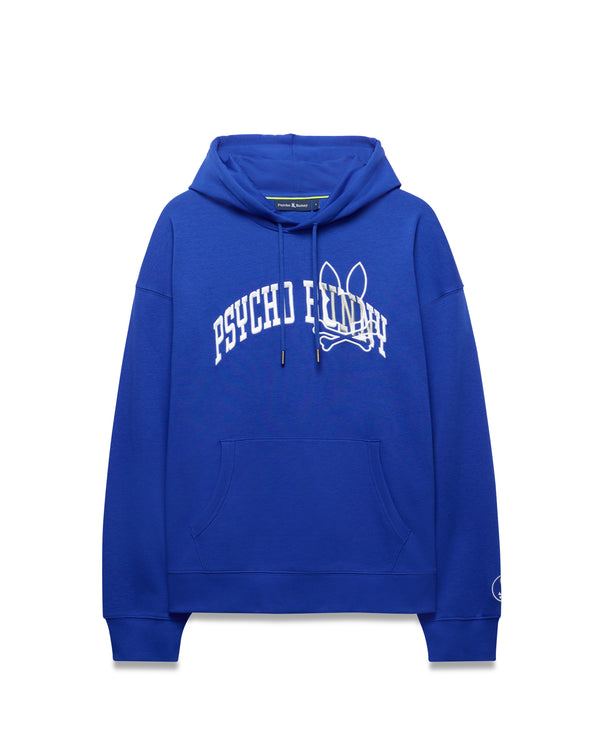 Psycho Bunny Mens Relaxed Fit Hoody Nathaniel | Royal