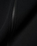 Psycho Bunny Mens Marc Textured Full Zip Hoodie | Black