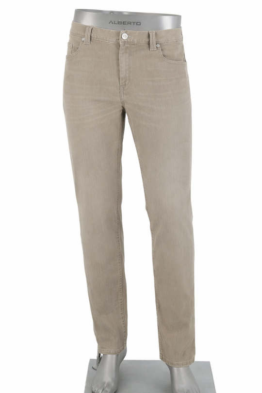 Alberto Pipe Regular Fit Light Soft Denim | Green