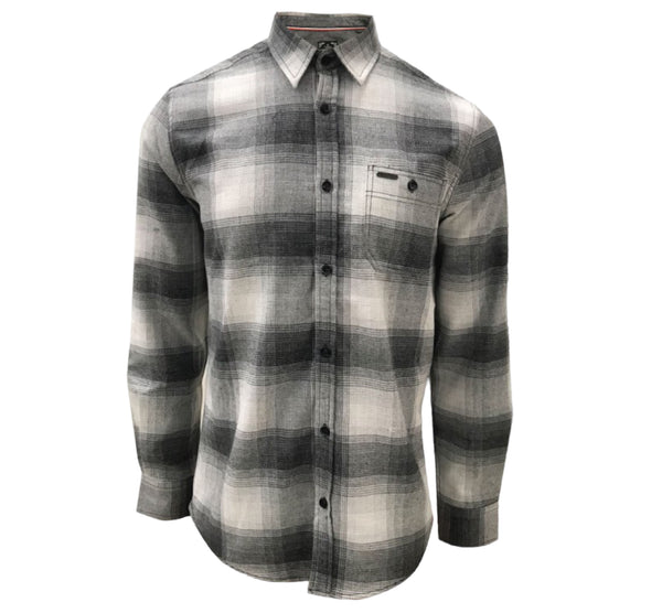 Point Zero Flannel Shirt, Eggshell - Caswell's Fine Menswear