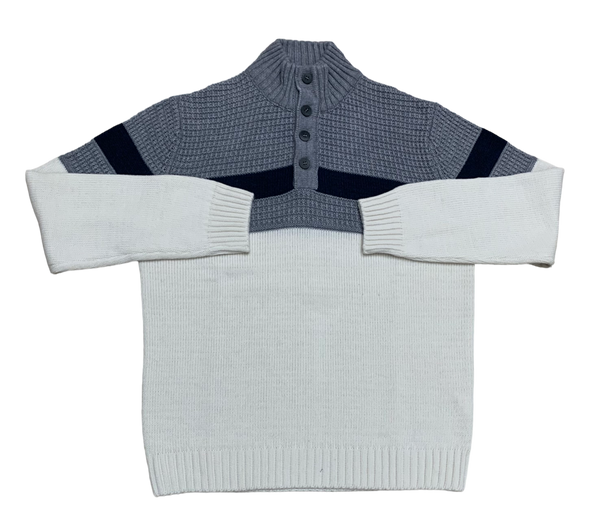 Modango Italian Made Sweater, Ecru - Caswell's Fine Menswear