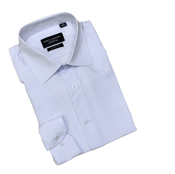 Marco Donateli Stretch Shirt, White - Caswell's Fine Menswear