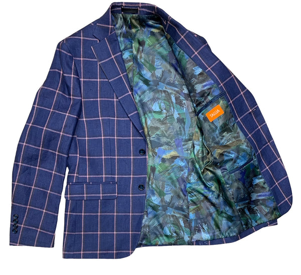 Tallia Sport Jacket | Navy/Pink - Caswell's Fine Menswear
