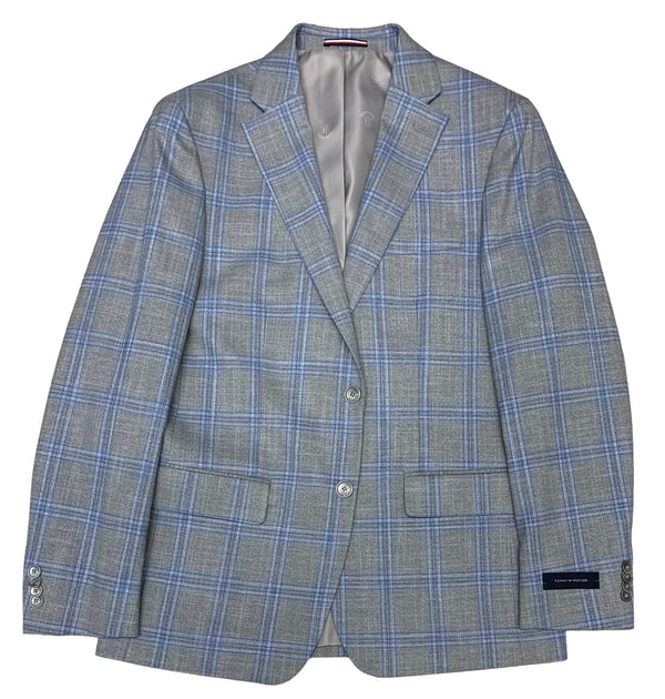 Tommy Hilfiger Sport Jacket | Grey/Blue - Caswell's Fine Menswear