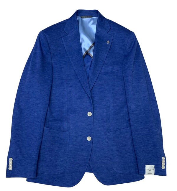 Jack Victor Luxury Knit Blazer | Blue - Caswell's Fine Menswear