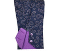 Made in Italy Shirt Long Sleeve | Purple - Caswell's Fine Menswear
