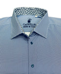 Made in Italy Shirt Long Sleeve | Blue - Caswell's Fine Menswear