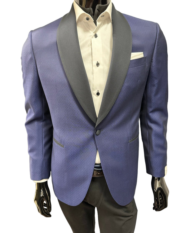 Jack Victor Shawl Collar Dinner Jacket in Blue - Caswell's Fine Menswear
