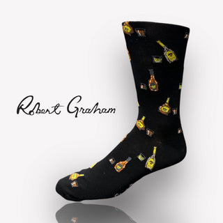 Robert Graham Wiskey Socks | Black - Caswell's Fine Menswear