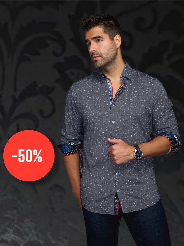 Au Noir Chemise Stretch 360° | WALLACE, Noir