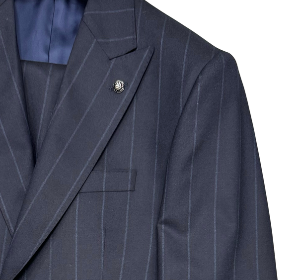 Jack Victor Pin Stripe Suit | Navy