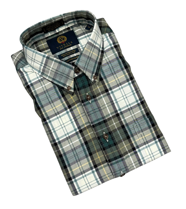 🇨🇦 Viyella Button Down Shirt Long Sleeve | Sage Green