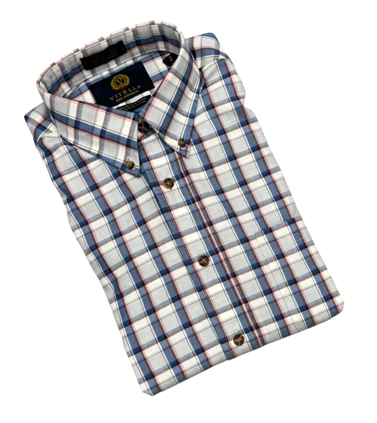 🇨🇦 Viyella Button Down Shirt Long Sleeve | Light Grey