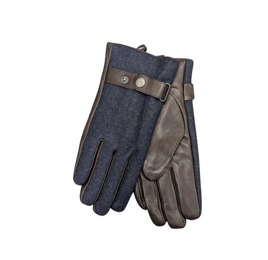 Bugatti Leather Glove | Navy