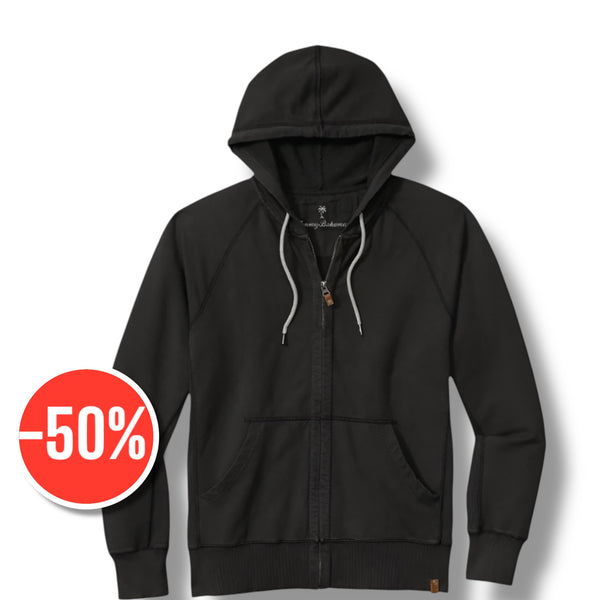 Tommy Bahama Ben & Terry Full-Zip Sweatshirt | Coal