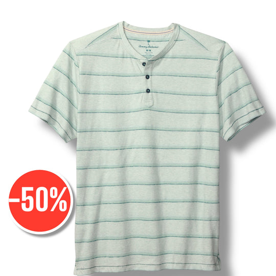 Tommy Bahama Soleil Stripe Henley | Overcast