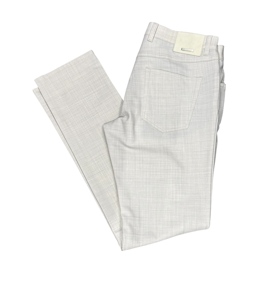 Alberto Performance Wool Pant in Pipe | Beige
