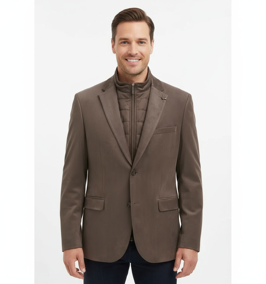 Manteau de sport Bugatti Soft Touch | Marron