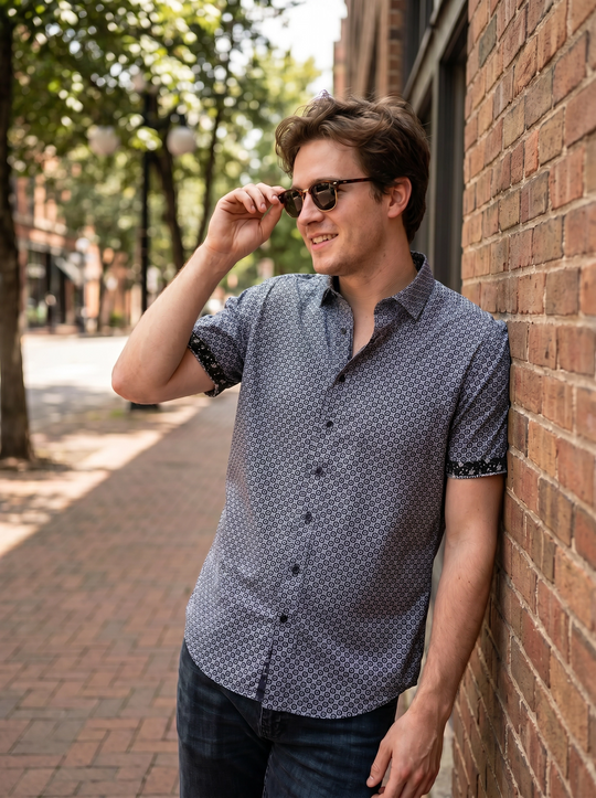 Leo Chevalier Non Iron Shirt | Denim