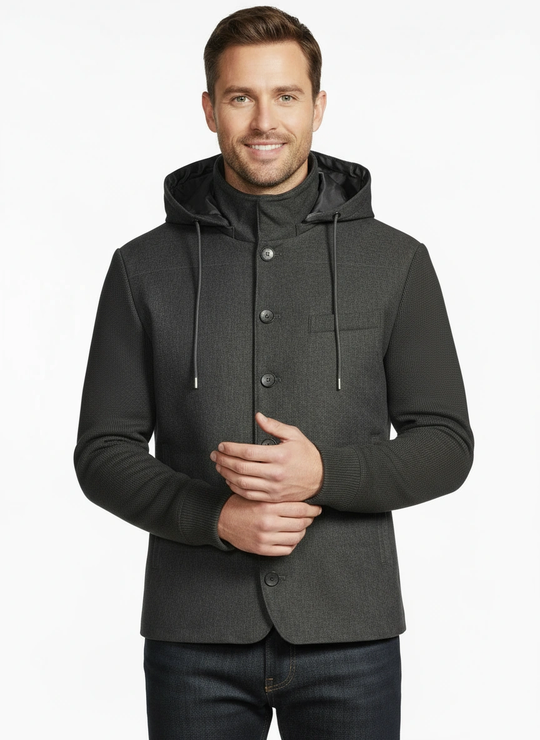 Horst Sweater Jacket | Charcoal