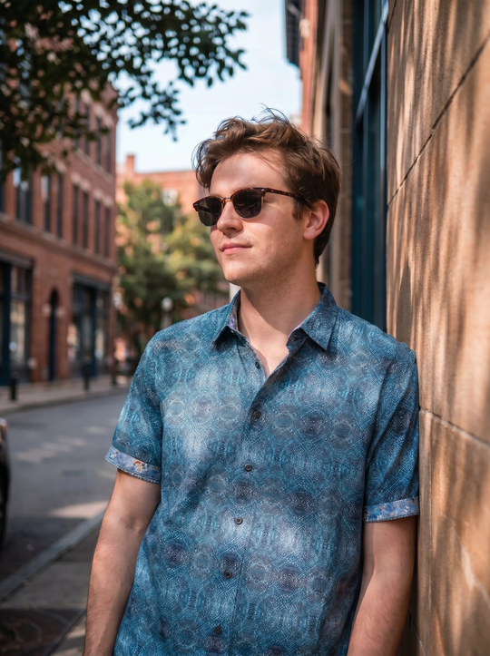 Leo Chevalier Non Iron Shirt | Blue