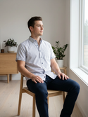 Leo Chevalier Non Iron Shirt | Grey