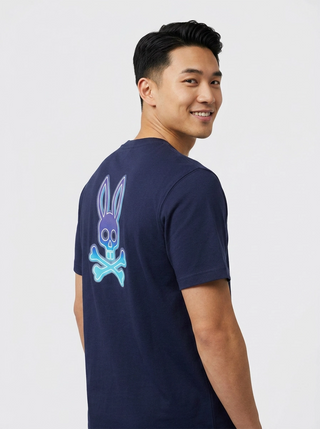 Psycho Bunny Dax Relaxed Fit Tee | Evening Blue