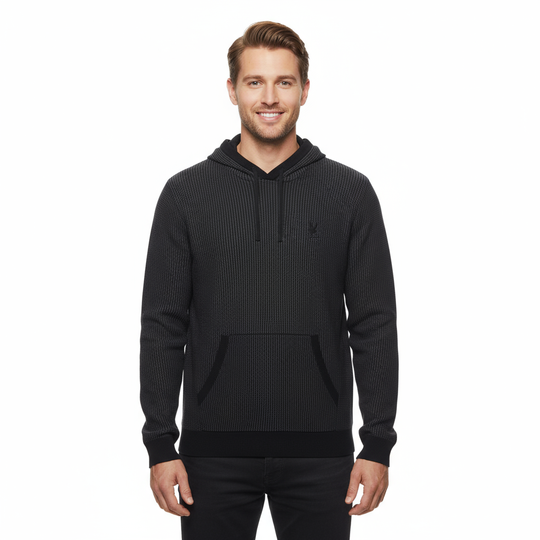 Psycho Bunny Men's Hoodie Banks | Black