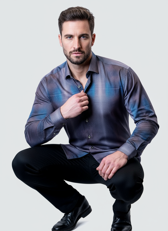 Maceoo - Chemise en chrome brillant - Multi