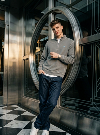 Tommy Bahama Montego Beach Half-Zip Sweatshirt | Shadow