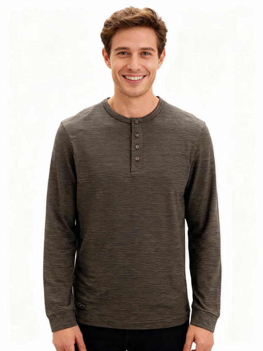 Point Zero RILEY 2-Tone Slub Jersey | Choco